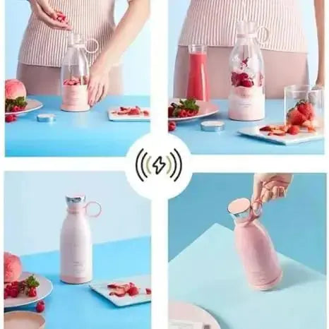 Portable Electric Mini USB Bottle Juicer | Make Fresh Juice Anywhere in 30 Seconds 🥤 Gharbuddy