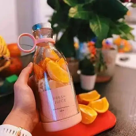 Portable Electric Mini USB Bottle Juicer | Make Fresh Juice Anywhere in 30 Seconds 🥤 Gharbuddy