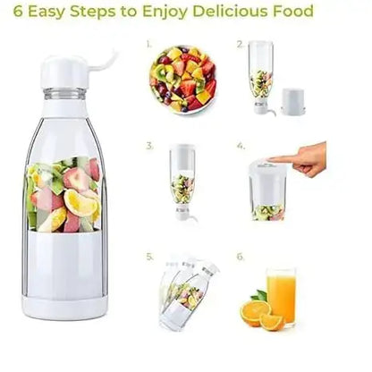 Portable Electric Mini USB Bottle Juicer | Make Fresh Juice Anywhere in 30 Seconds 🥤 Gharbuddy