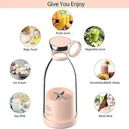 Portable Electric Mini USB Bottle Juicer | Make Fresh Juice Anywhere in 30 Seconds 🥤 Gharbuddy