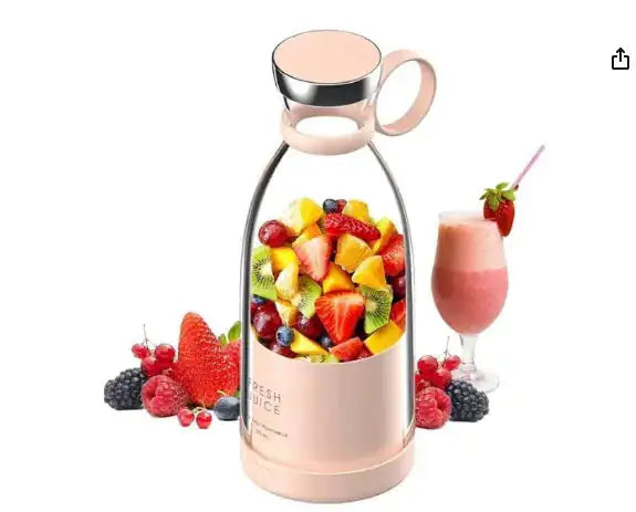 Portable Electric Mini USB Bottle Juicer | Make Fresh Juice Anywhere in 30 Seconds 🥤 Gharbuddy